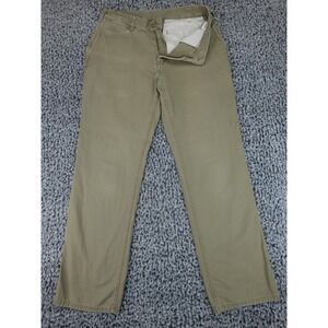 Patagonia Mens Straight Fit Canvas Pants Khaki Size 34 Outdoor Workwear Chino